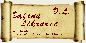 Dafina Likodrić vizit kartica